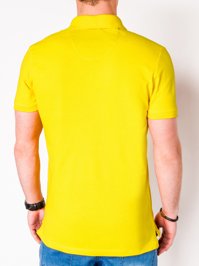 Men's plain polo shirt S837 - light yellow | MODONE wholesale ...