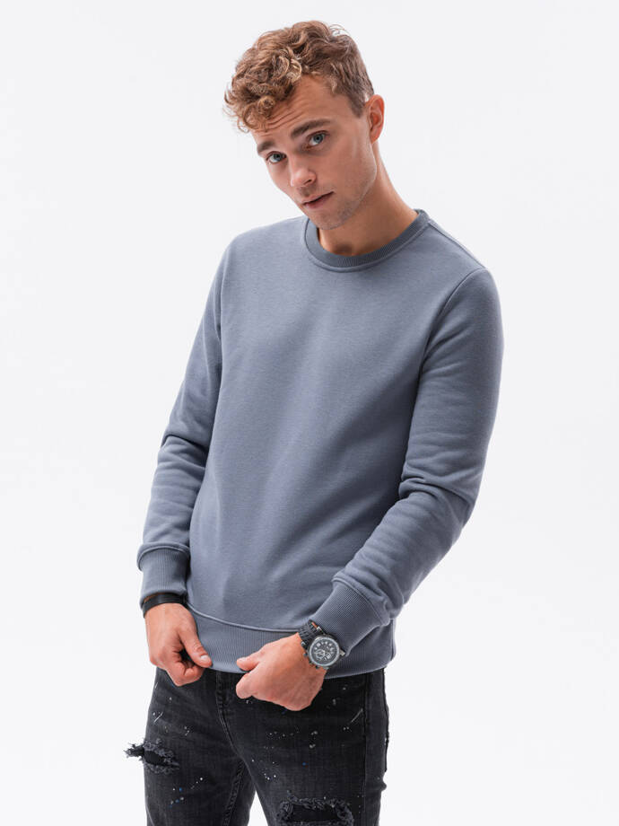 Men's plain sweatshirt - jeans B978