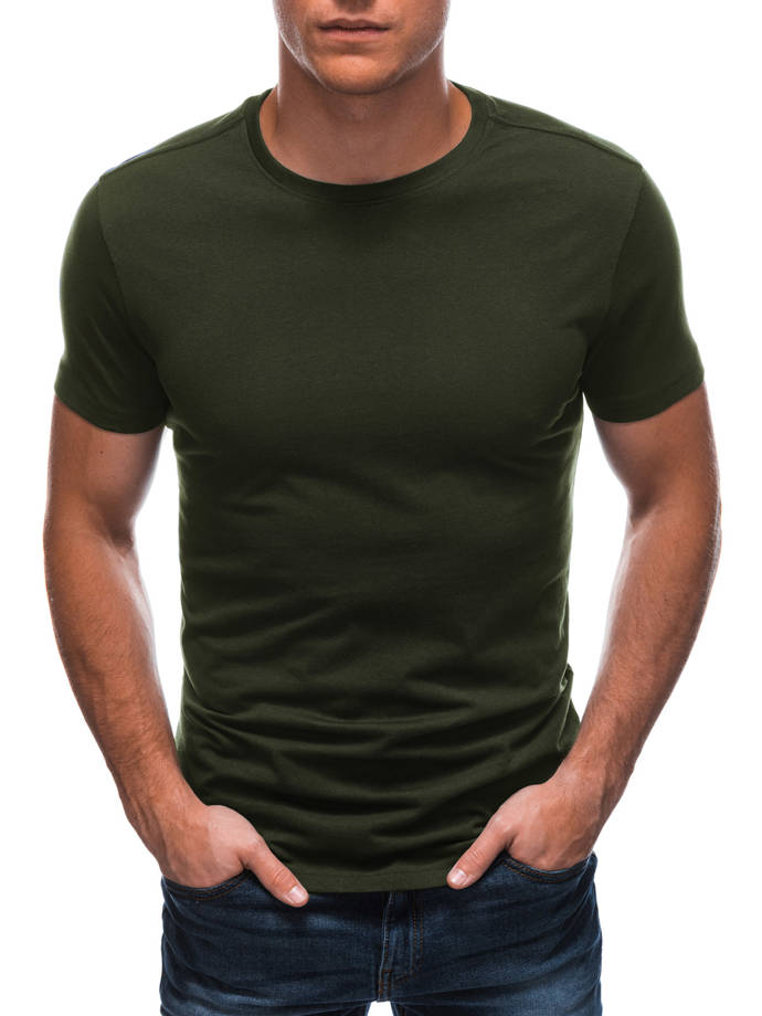 Men's plain t-shirt EM-TSBS-0100 - olive