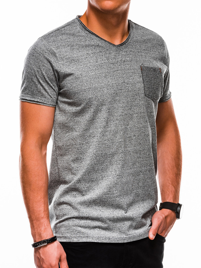 Download Men's plain t-shirt S1100 - grey/melange | MODONE ...