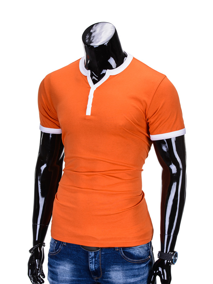 Men's plain t-shirt S651 - orange | MODONE wholesale - Clothing For Men
