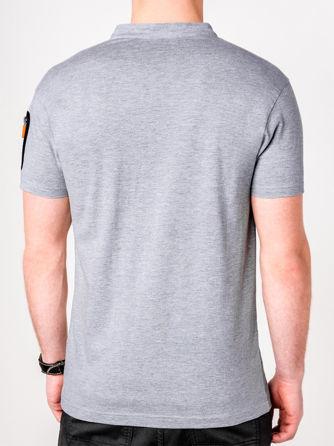 Men's plain t-shirt S665 - grey