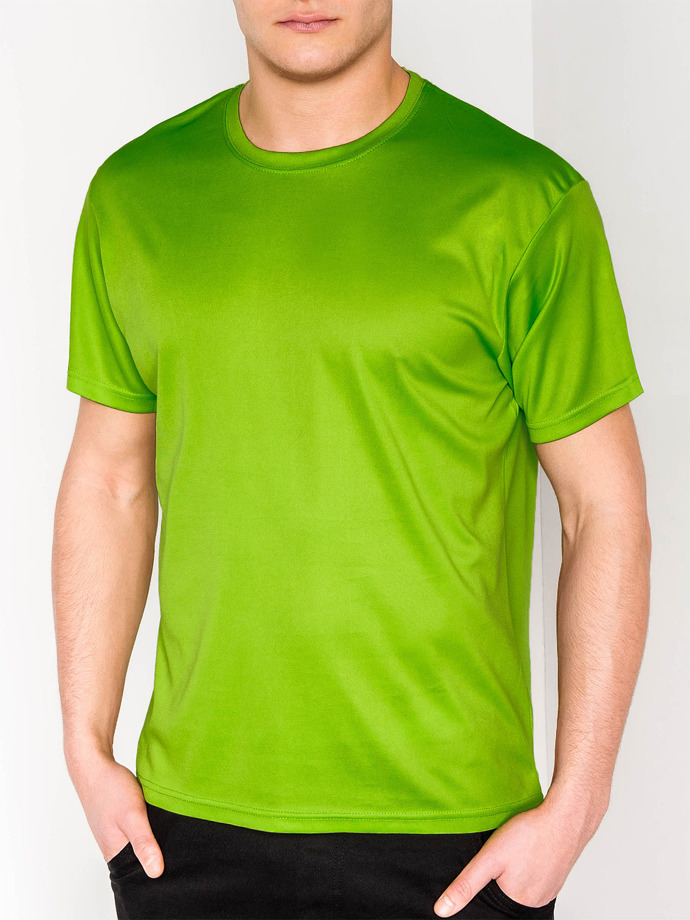 Men's plain t-shirt S883 - lime green | MODONE wholesale - Clothing For Men