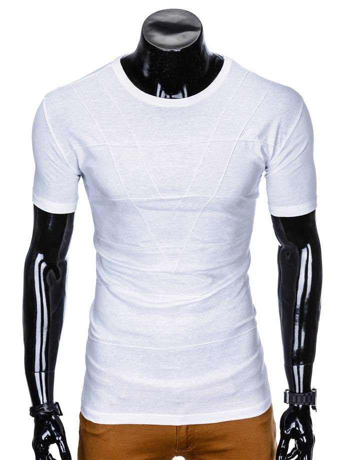 Men's plain t-shirt S962 - white