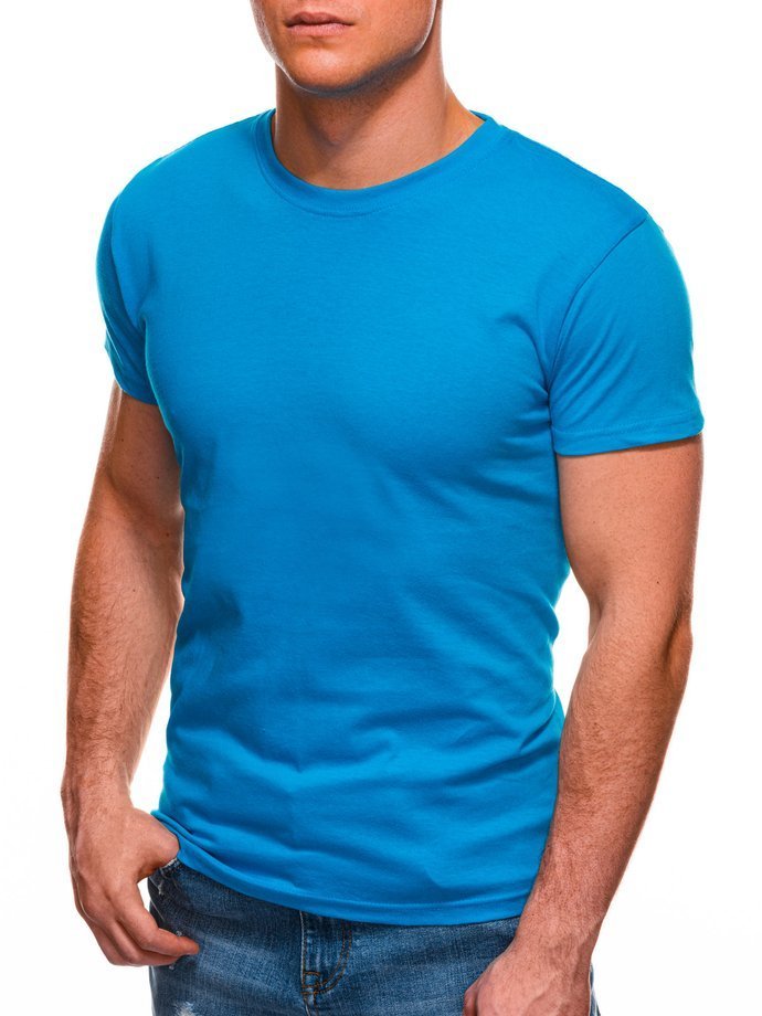 Men's plain t-shirt S970 - turquoise