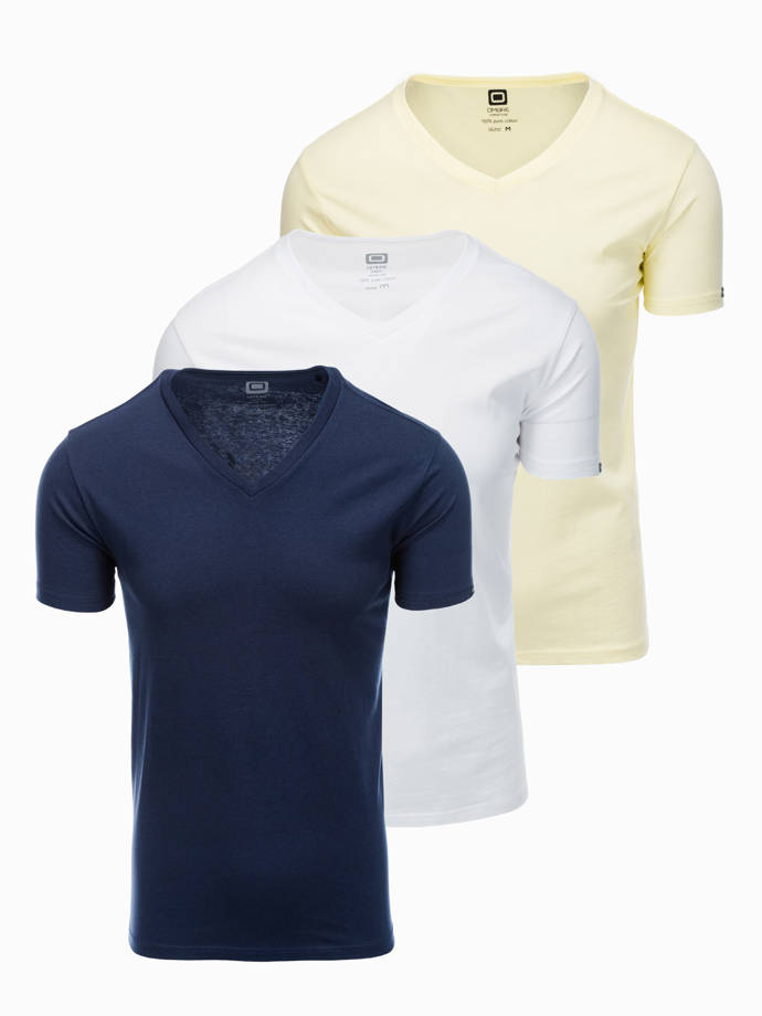 Men's plain t-shirt - mix 3-pack Z29