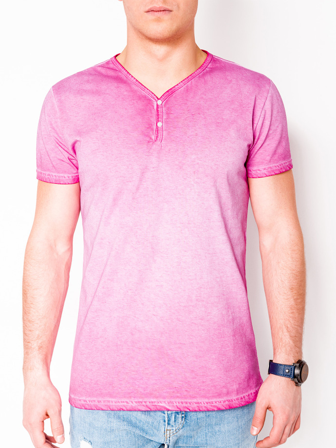 Men's plain t-shirt - pink S894