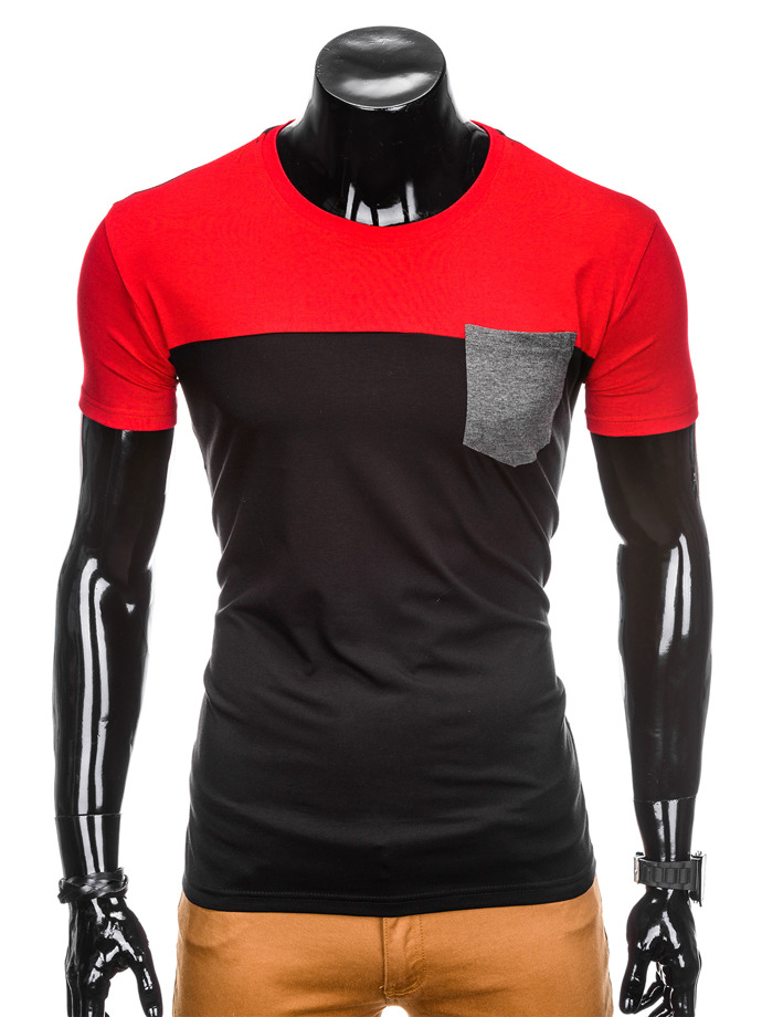 Men's plain t-shirt - red S858