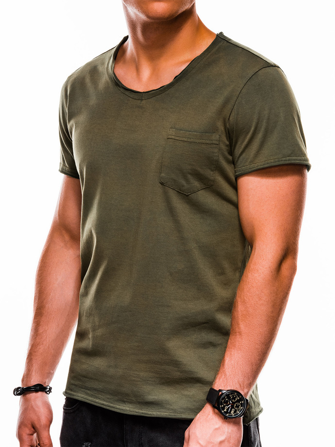 Men's plain tshirt S1049 - green