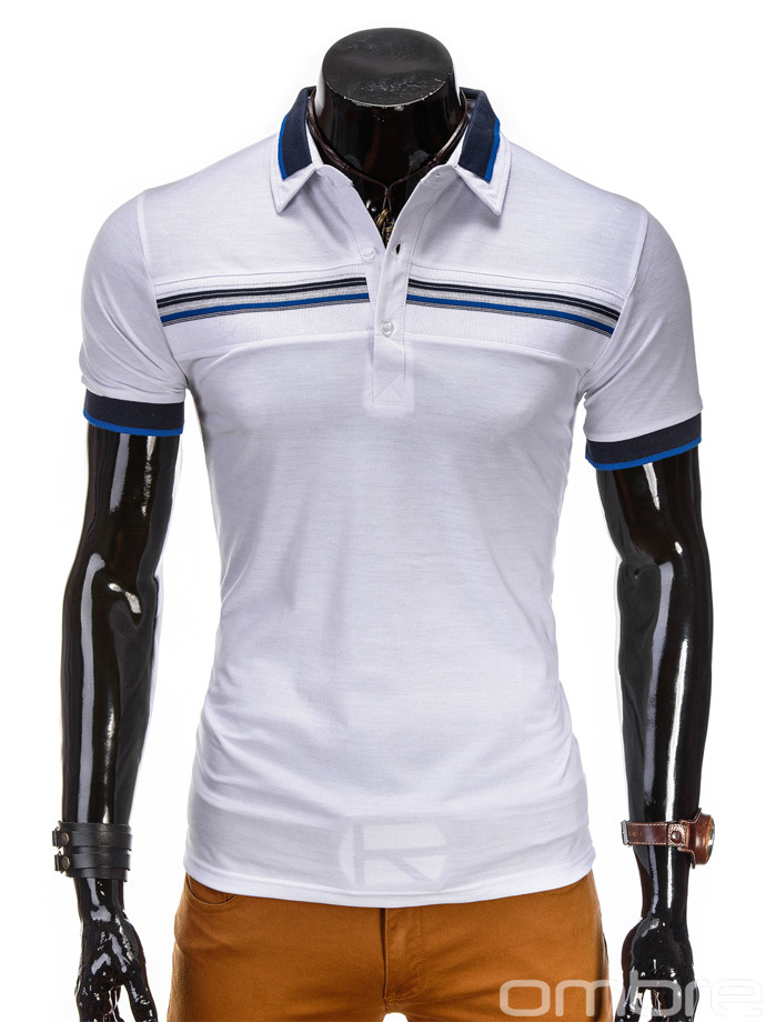 Men's polo shirt - white S428