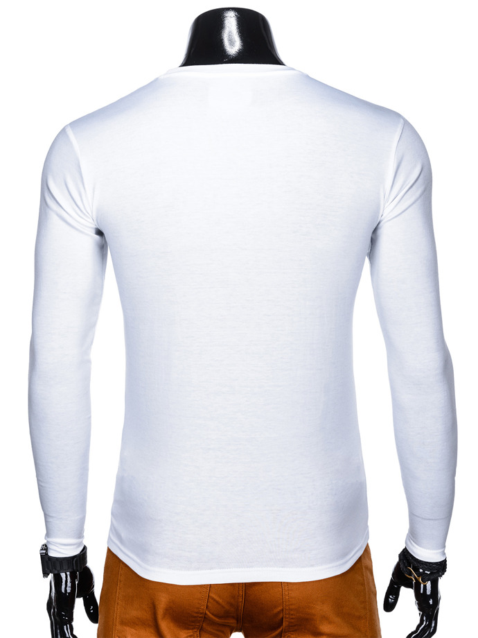 Men's printed longsleeve L115 - white | MODONE wholesale - Clothing For Men