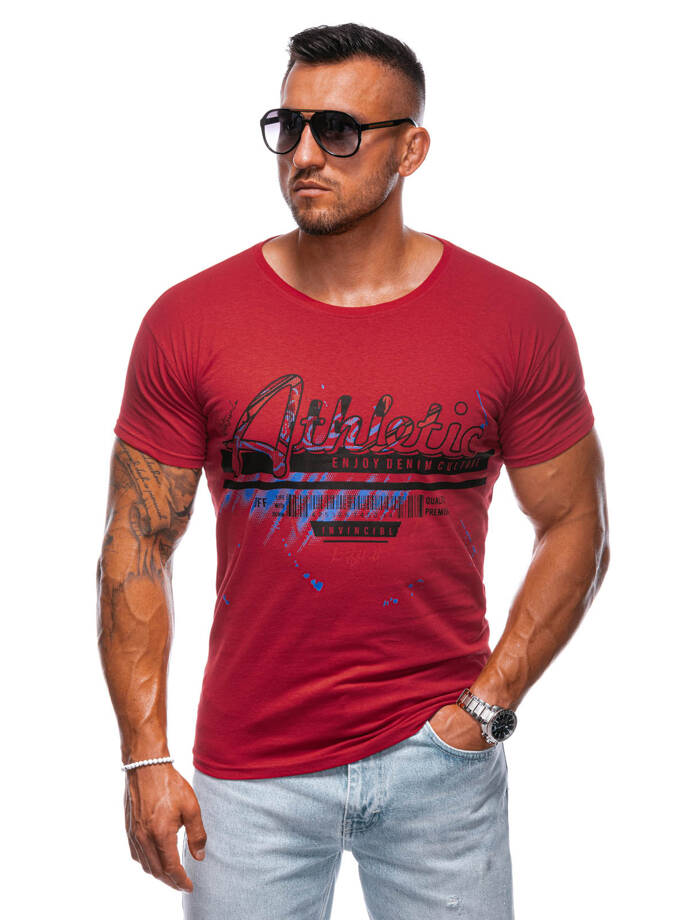 Men's printed t-shirt S2018 - red