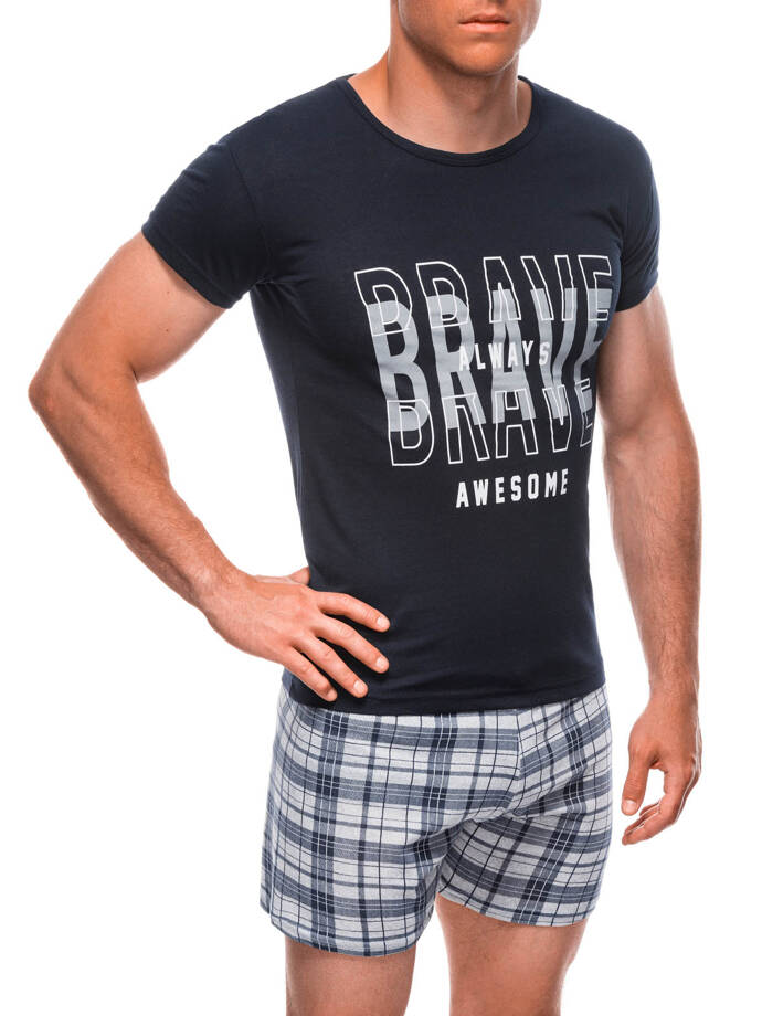 Men's pyjamas U487 - navy