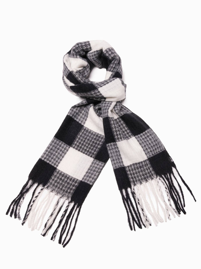 Men's scarf - black/white A408