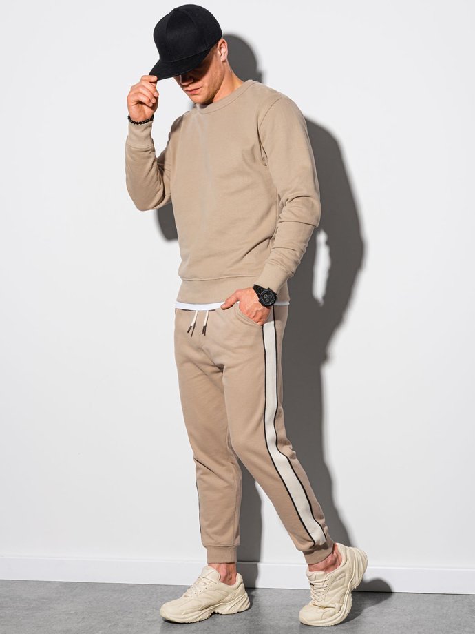 Men's set hoodie + pants - beige Z26