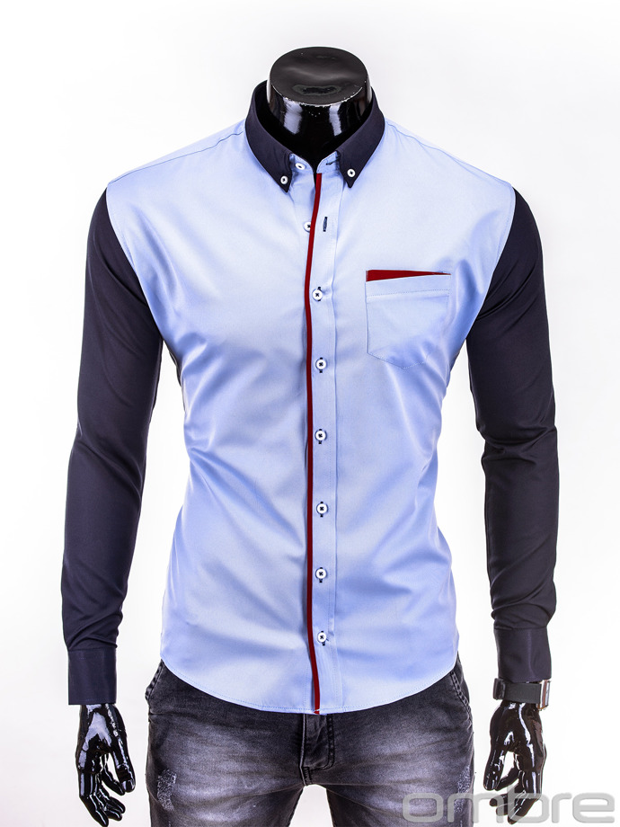 Men's shirt K206 - light blue