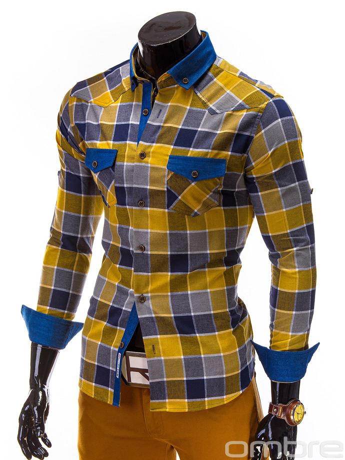 Men's shirt K223 - yellow
