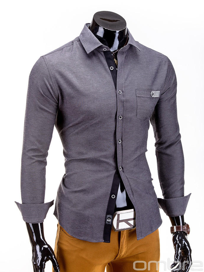 Men's shirt K240 - dark grey