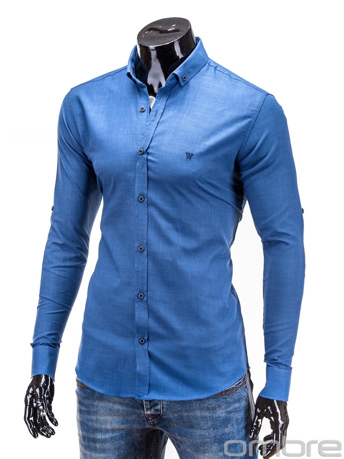 Men's shirt K252 - blue