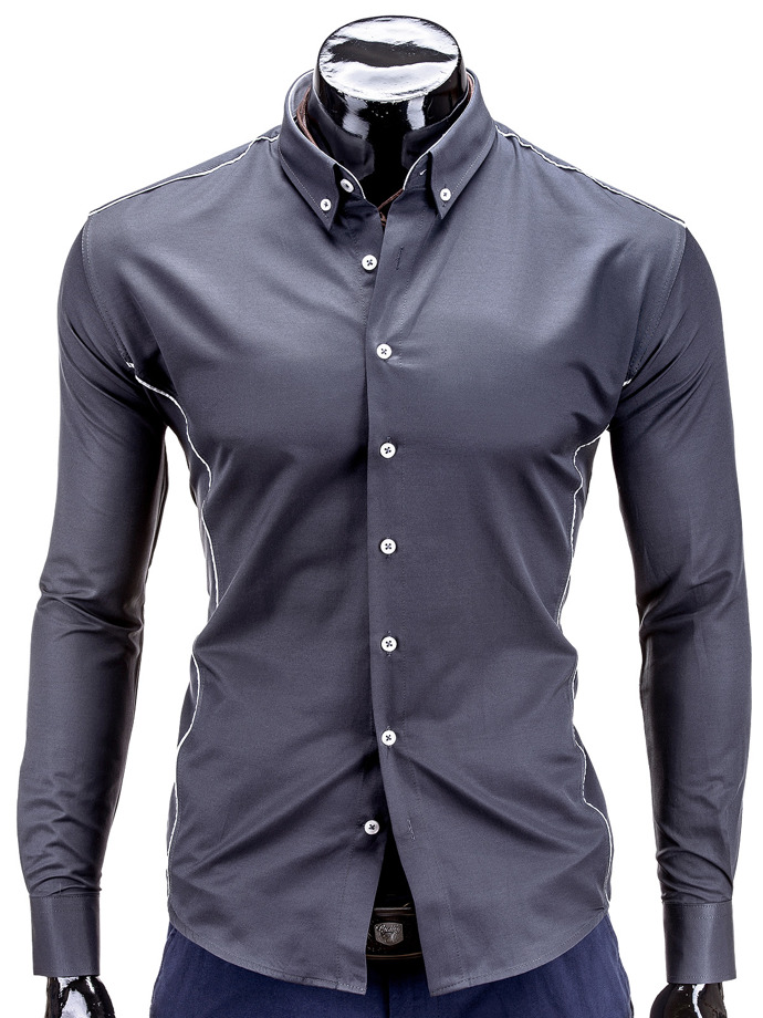 Men's shirt - dark grey K100