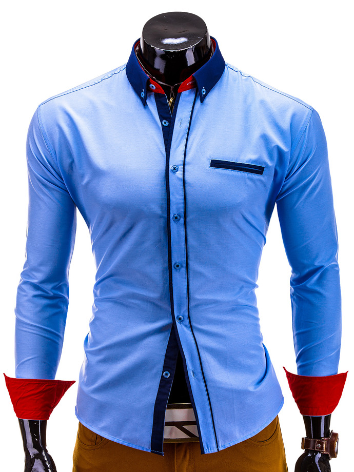 Men's shirt - light blue K215