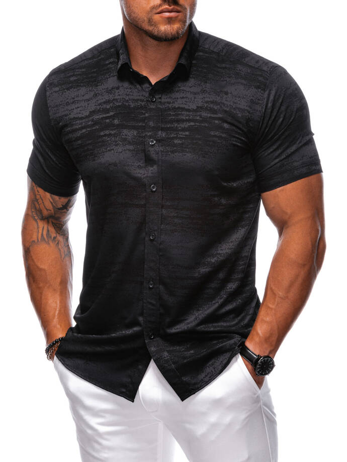 Men's short sleeve shirt 679K - black