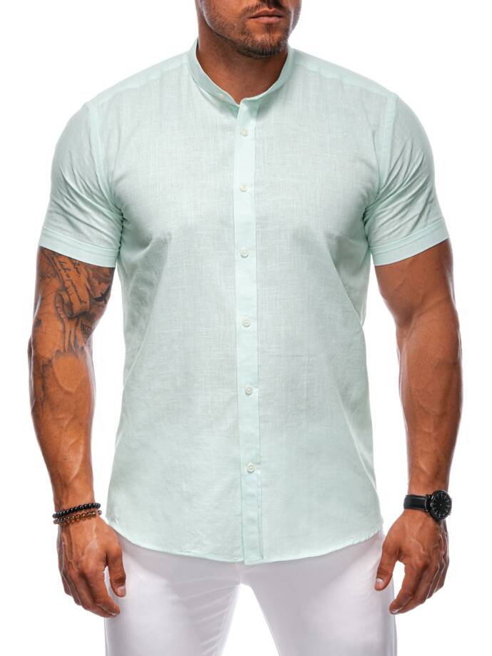 Men's short sleeve shirt K681 - mint