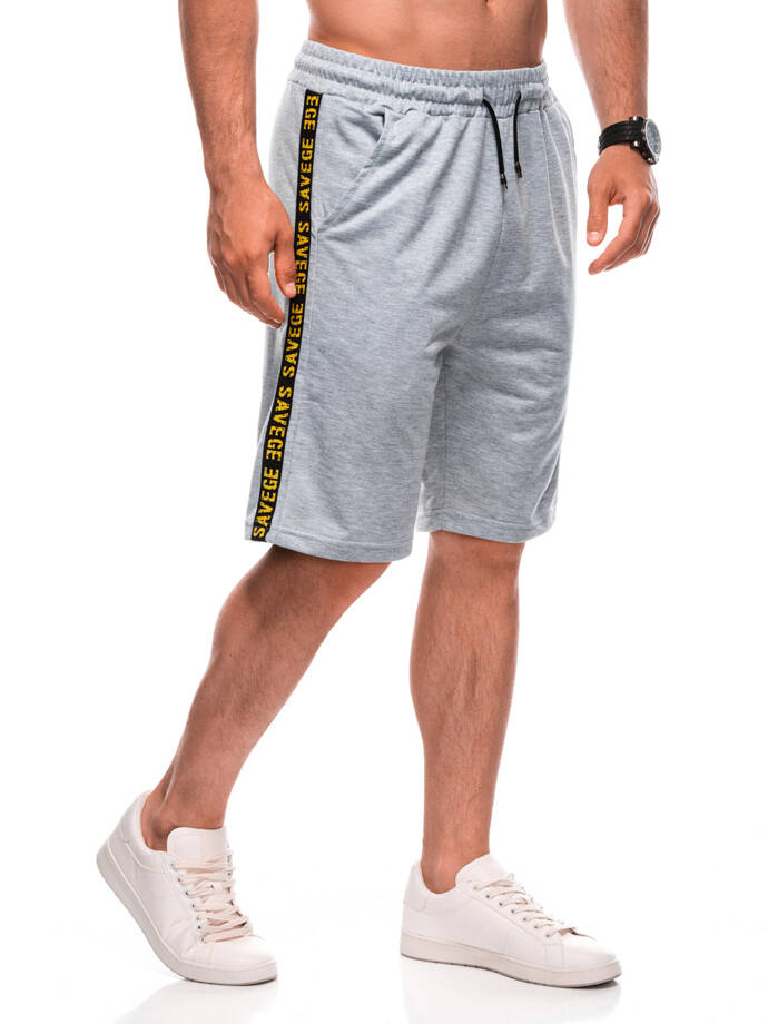 Men's short sweat shorts 516W - gray