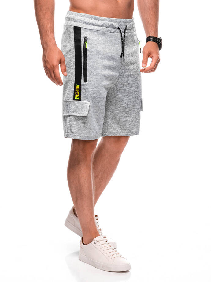 Men's short sweat shorts 518W - gray