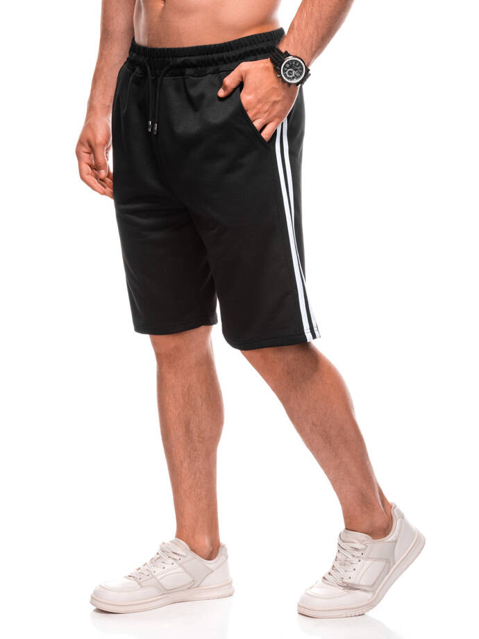 Men's short sweat shorts 521W - black