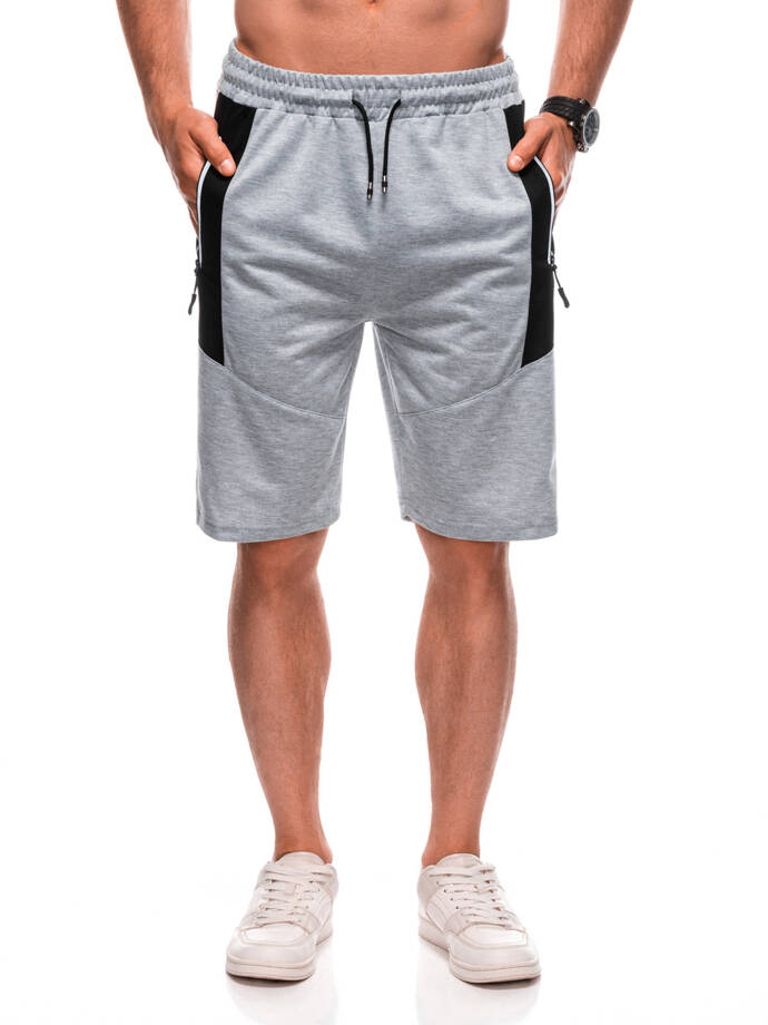 Men's short sweat shorts 522W - gray