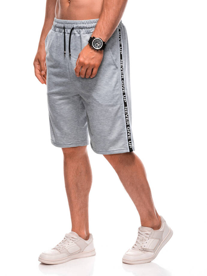 Men's short sweat shorts 523W - gray