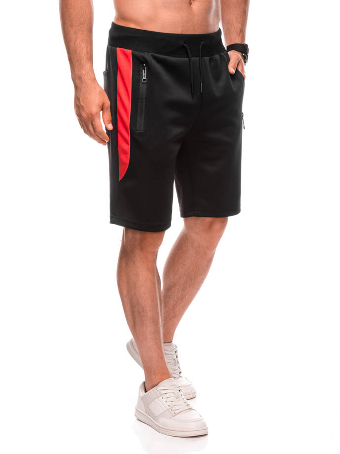 Men's short sweat shorts 524W - black