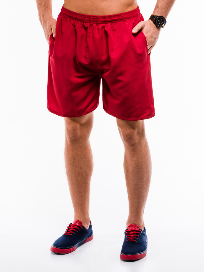 Men's shorts W192 - dark red | MODONE wholesale - Clothing For Men