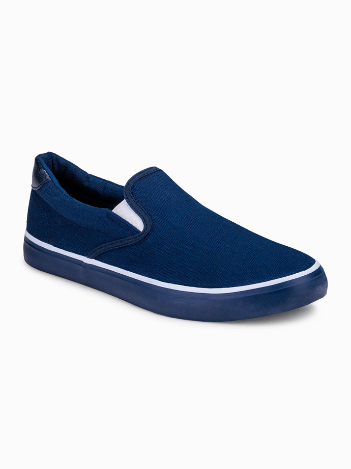 Men's slip on trainers T301 - navy | MODONE wholesale - Clothing For Men
