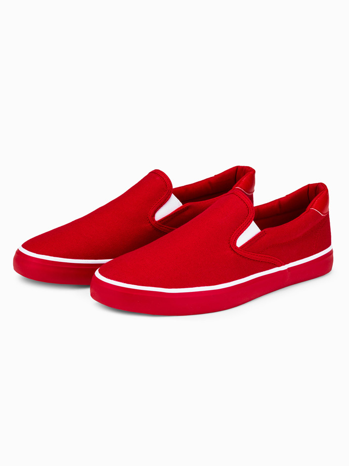Men's slip on trainers T301 - red | MODONE wholesale - Clothing For Men