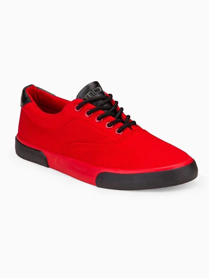 Men's slip on trainers - red T300