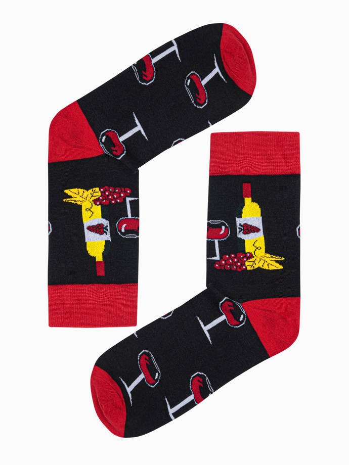 Men's socks U113 - black