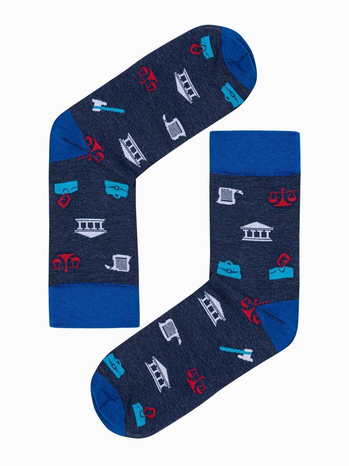Men's socks U114 - navy