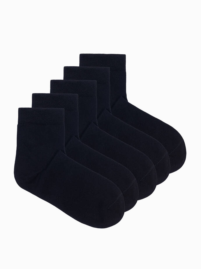 Men's socks U503 - black 5-pack