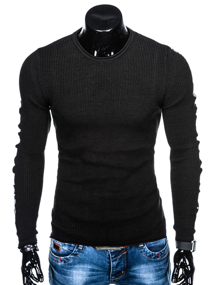 Men's sweater E106 - black