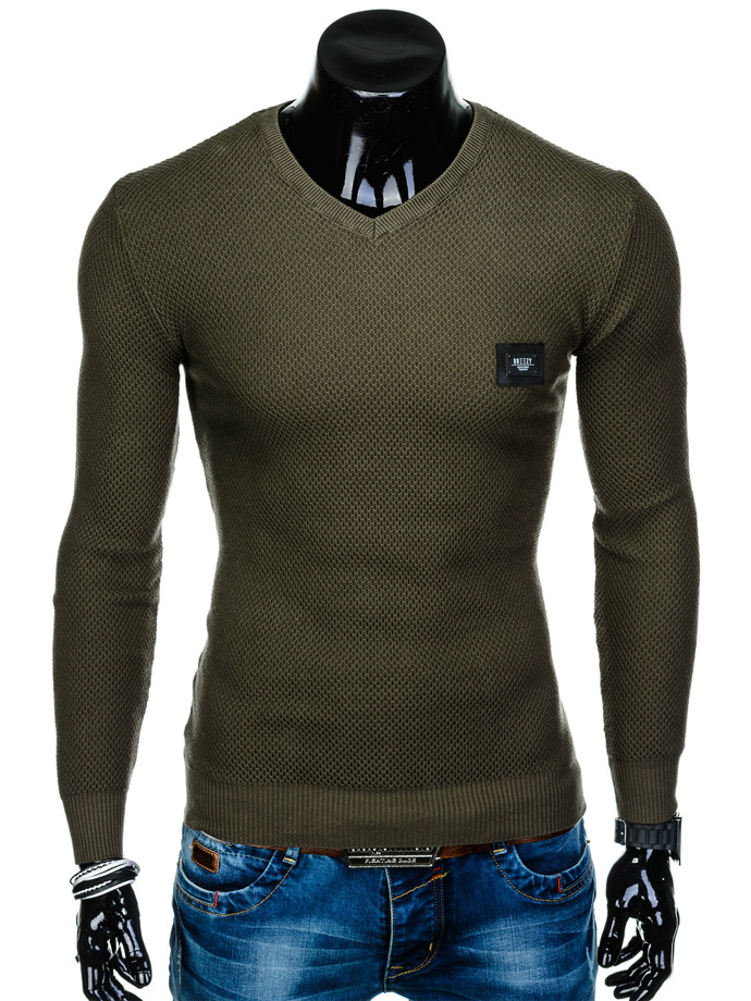 Men's sweater E147 - khaki