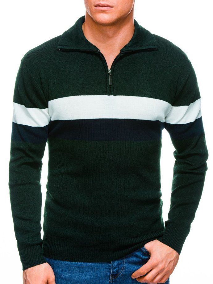 Men's sweater E184 - green
