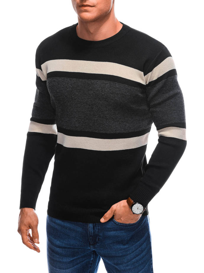 Men's sweater E227 - black