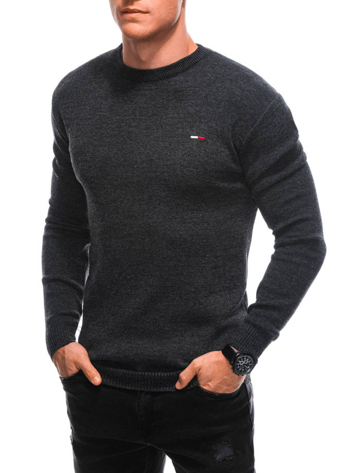 Men's sweater E228 - dark grey