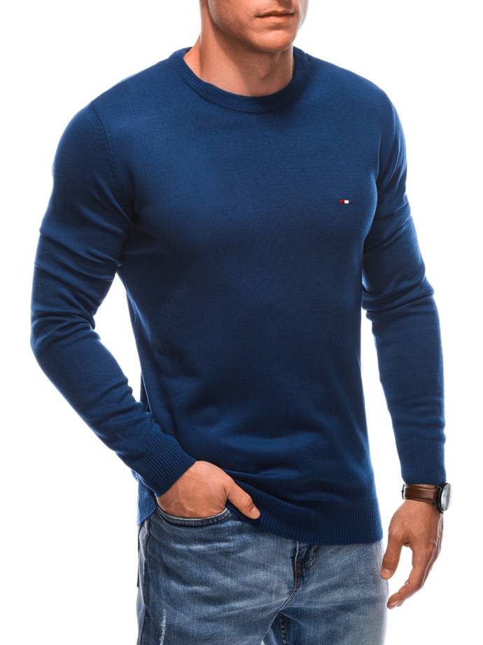 Men's sweater E233 - dark blue
