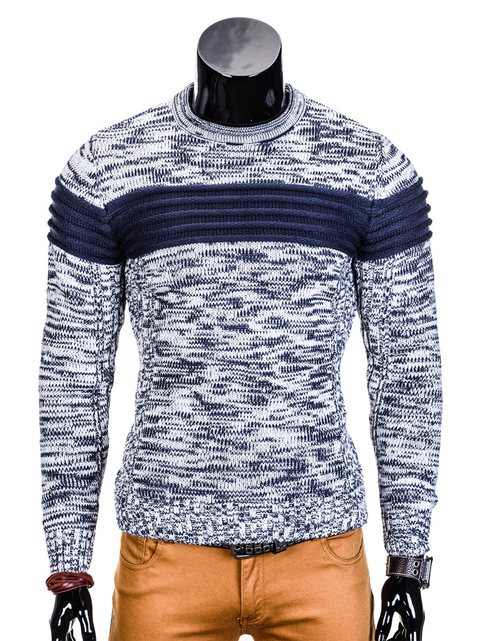 Men's sweater E99 - white/navy