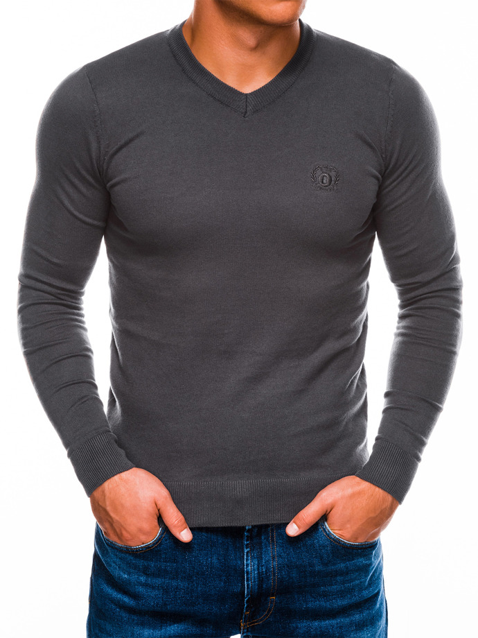 Men's sweater - dark grey E74