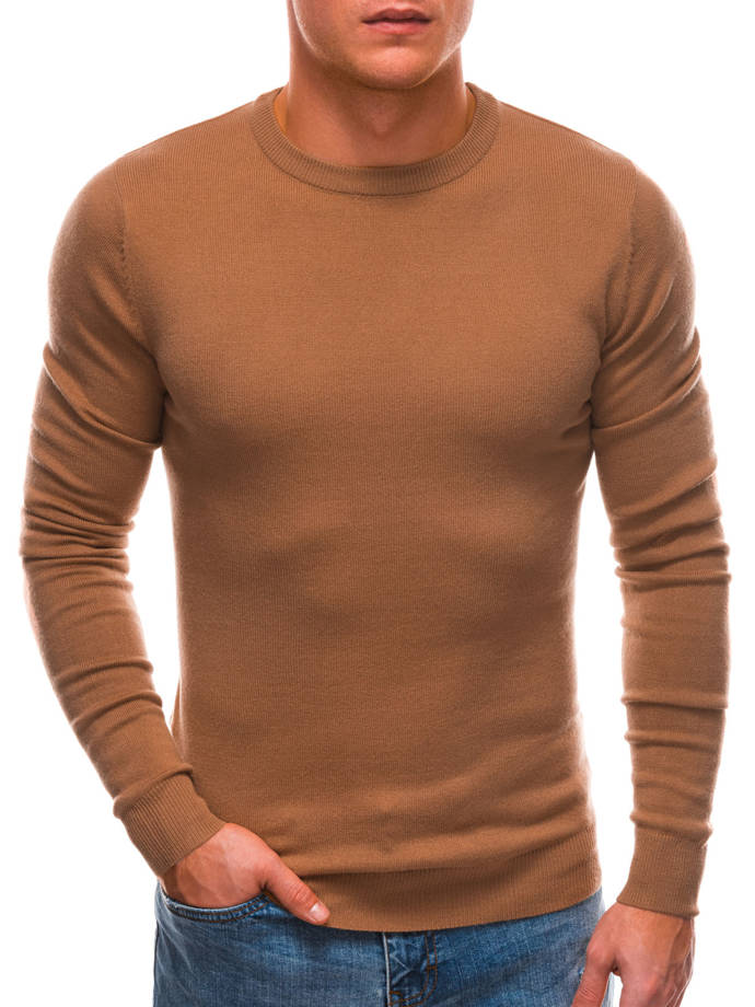 Men's sweater - light brown V2 EM-SWBS-0100