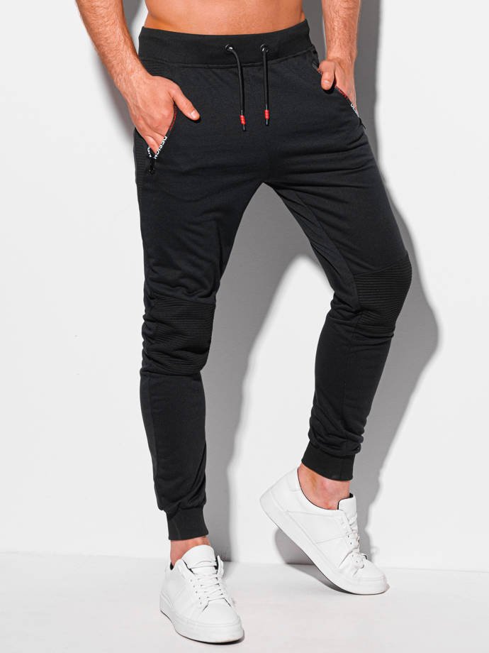 Men's sweatpants P1086 - black